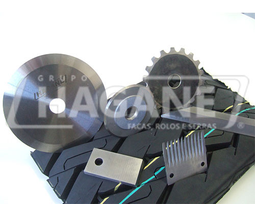 Faca industrial para borracha