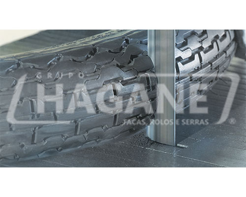 Faca industrial para borracha