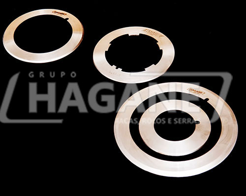 Facas planas e rotativas